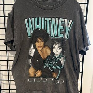 Whitney Houston Graphic Tee‎ - Dark Gray